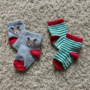Baby Christmas Socks - Set of 2